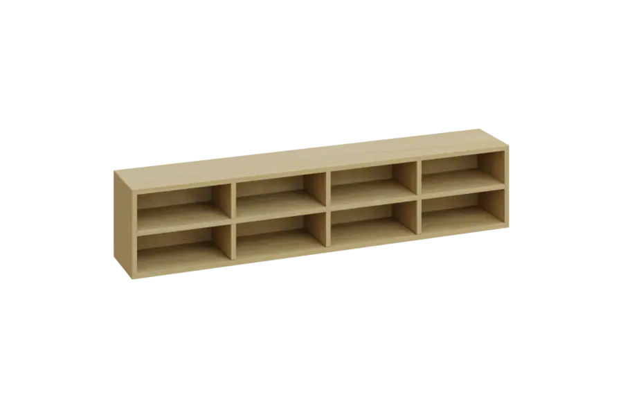 EP 8 x A4 police závěsná, buk royal